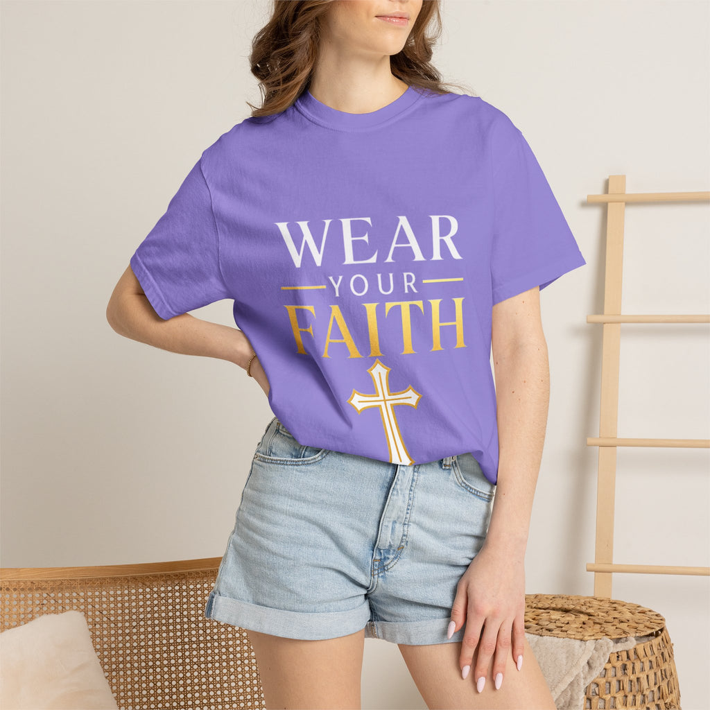 Wear Your Faith T-Shirt — Christian Cross Inspirational Tee