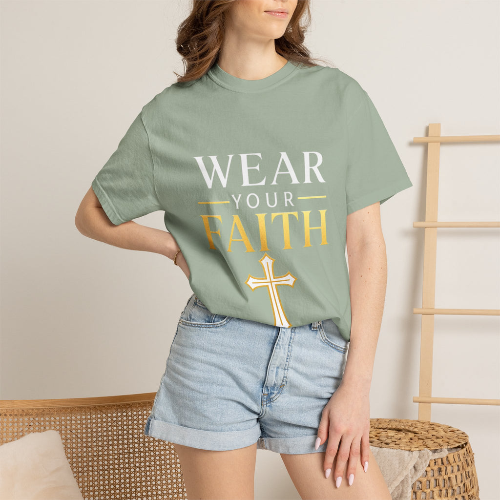Wear Your Faith T-Shirt — Christian Cross Inspirational Tee