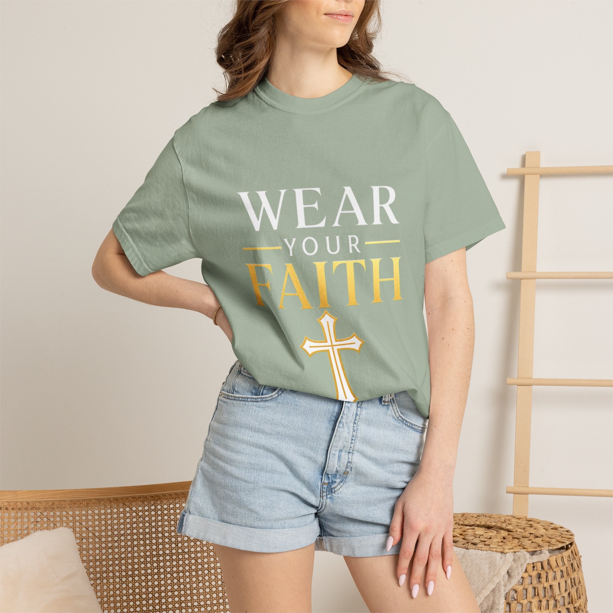 Wear Your Faith T-Shirt — Christian Cross Inspirational Tee