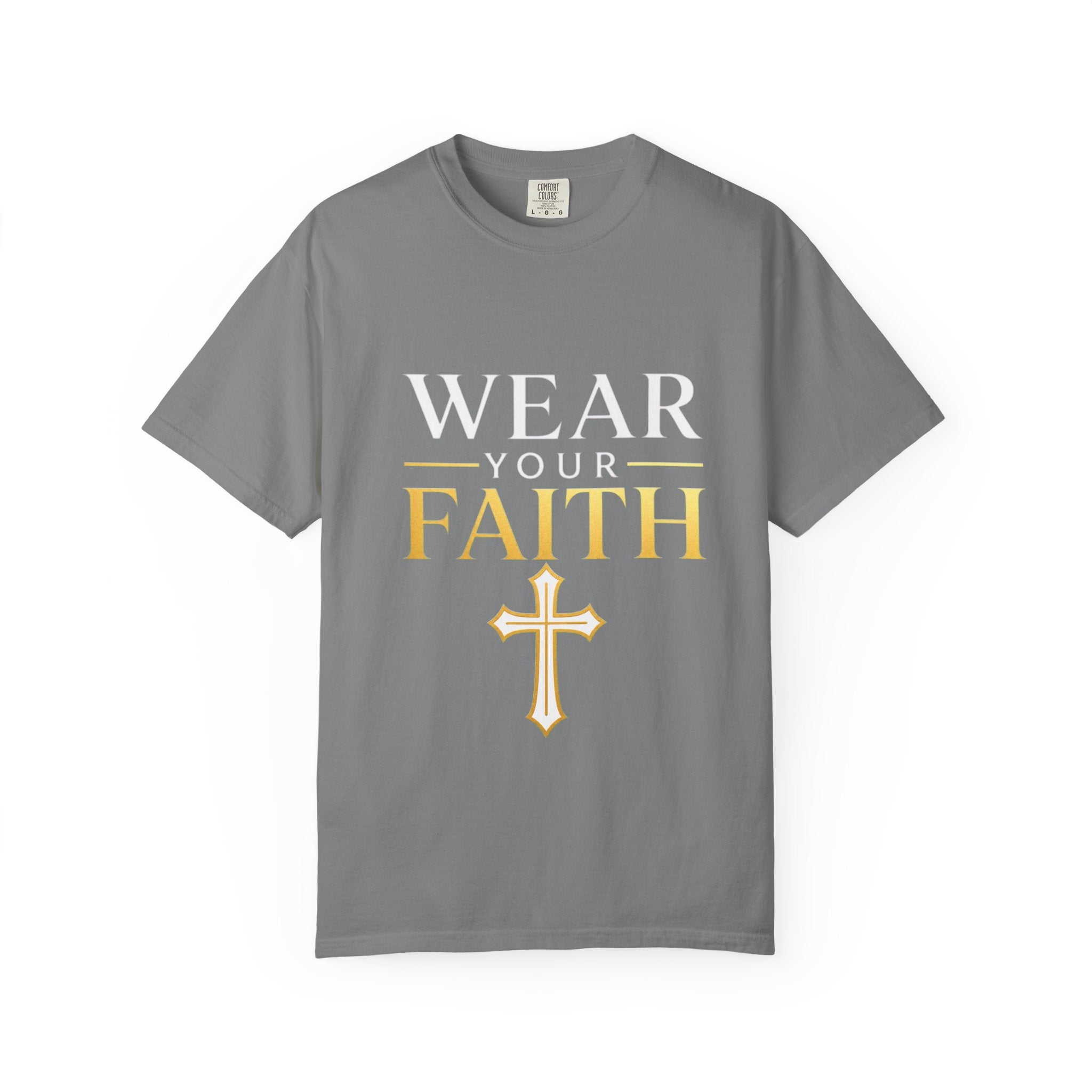 Wear Your Faith T-Shirt — Christian Cross Inspirational Tee