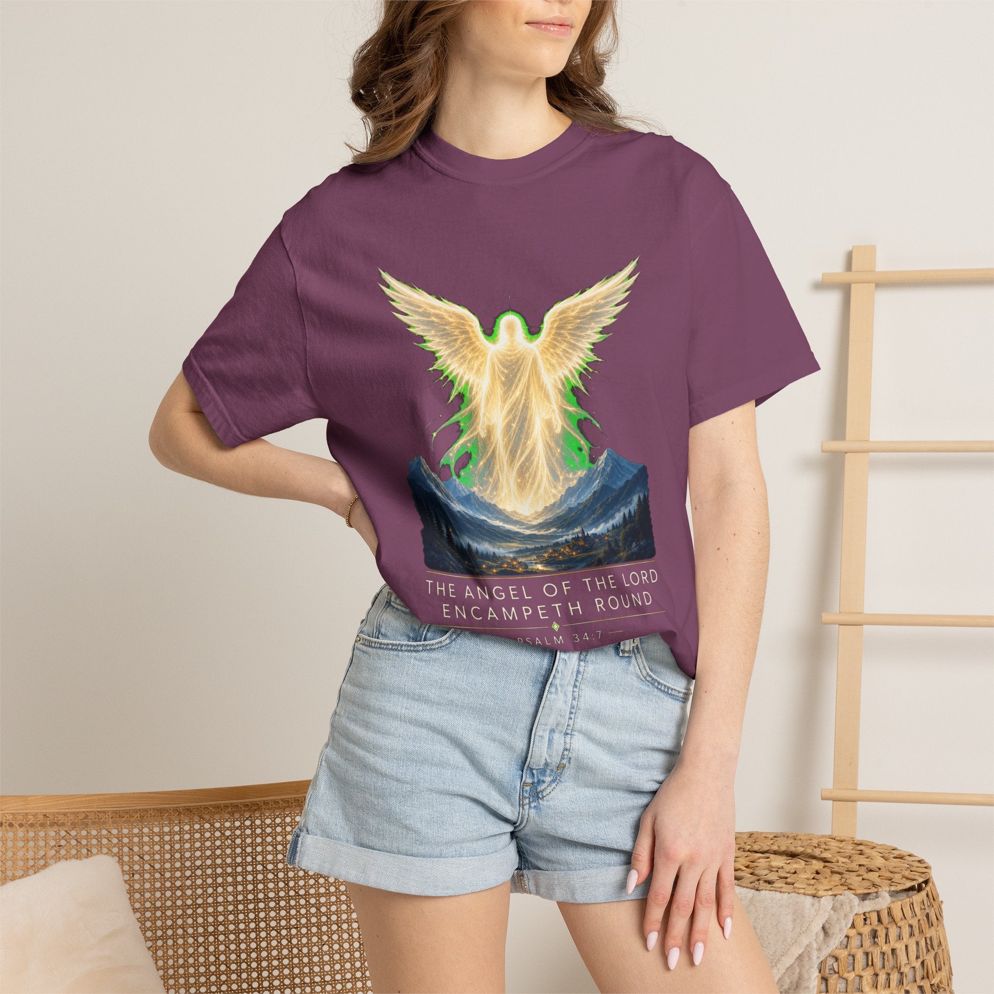 Angel of the Lord T-Shirt — Spiritual Mountain Angel Graphic Tee