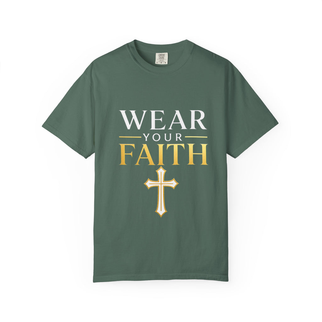 Wear Your Faith T-Shirt — Christian Cross Inspirational Tee