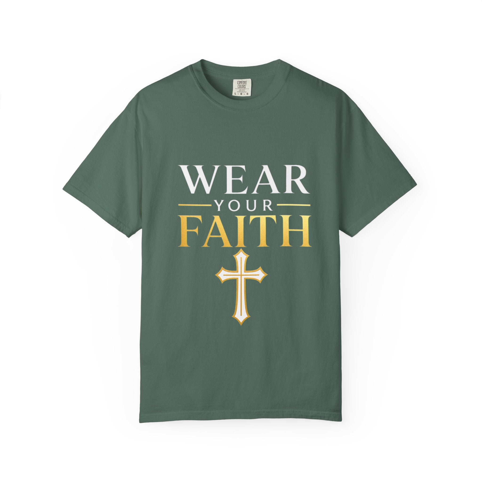 Wear Your Faith T-Shirt — Christian Cross Inspirational Tee