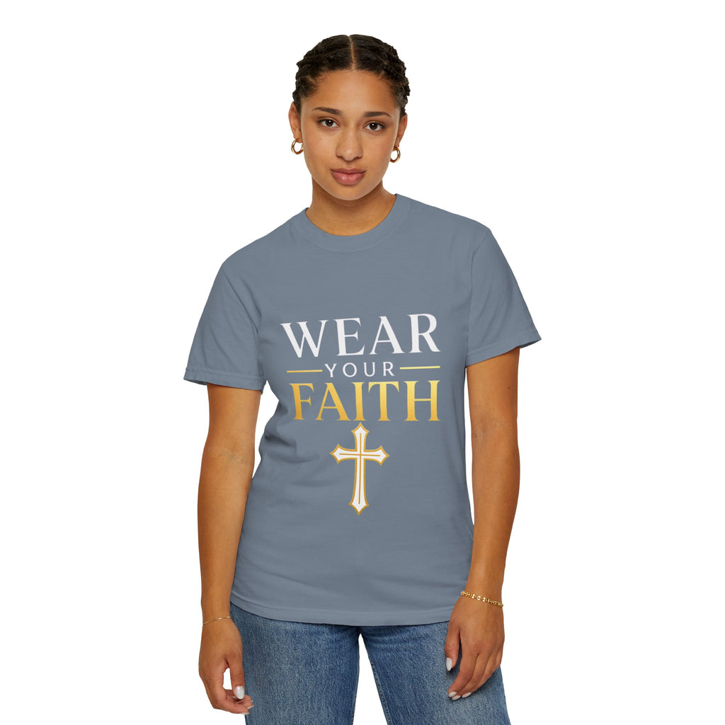 Wear Your Faith T-Shirt — Christian Cross Inspirational Tee