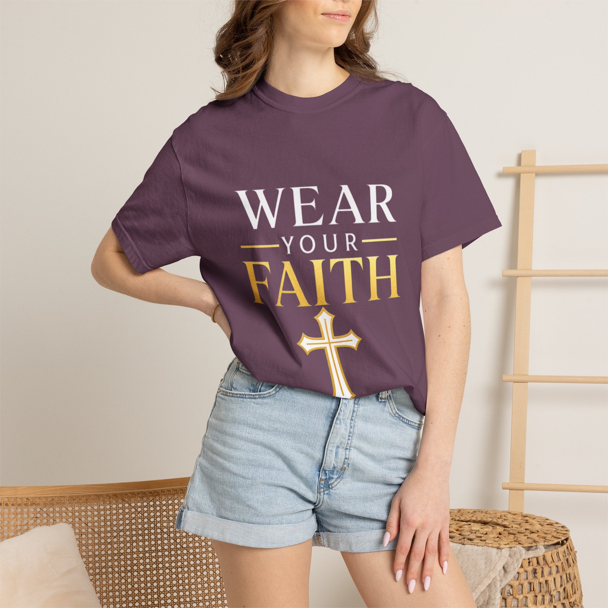 Wear Your Faith T-Shirt — Christian Cross Inspirational Tee