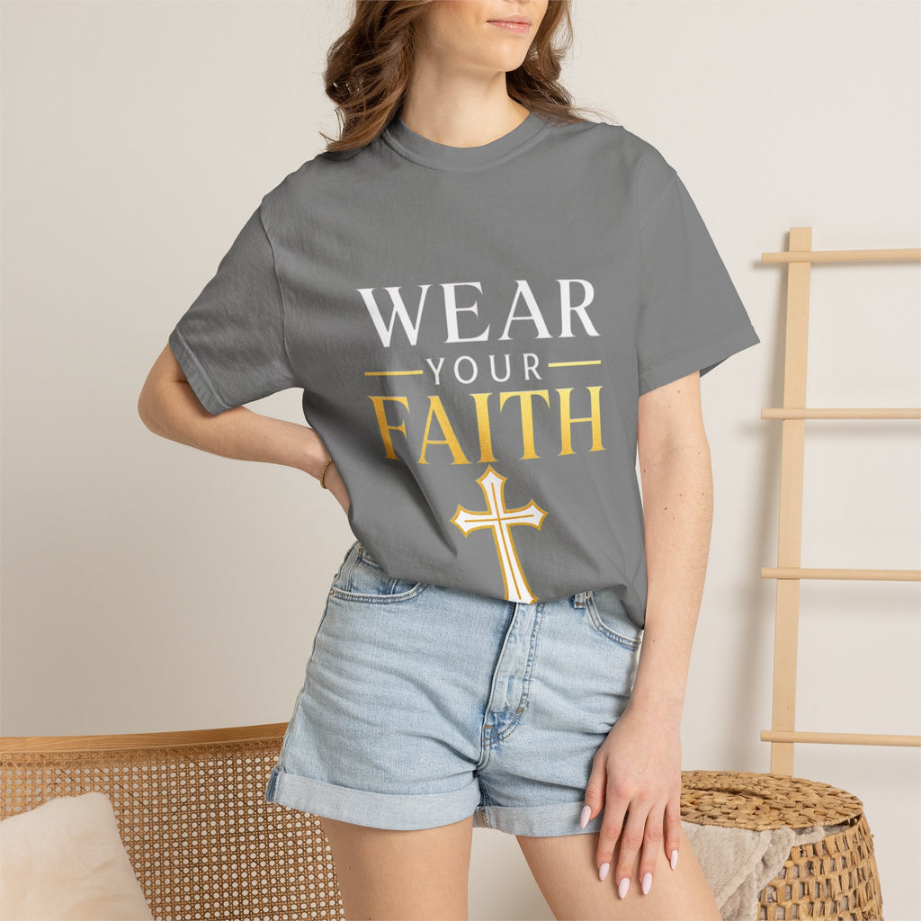 Wear Your Faith T-Shirt — Christian Cross Inspirational Tee