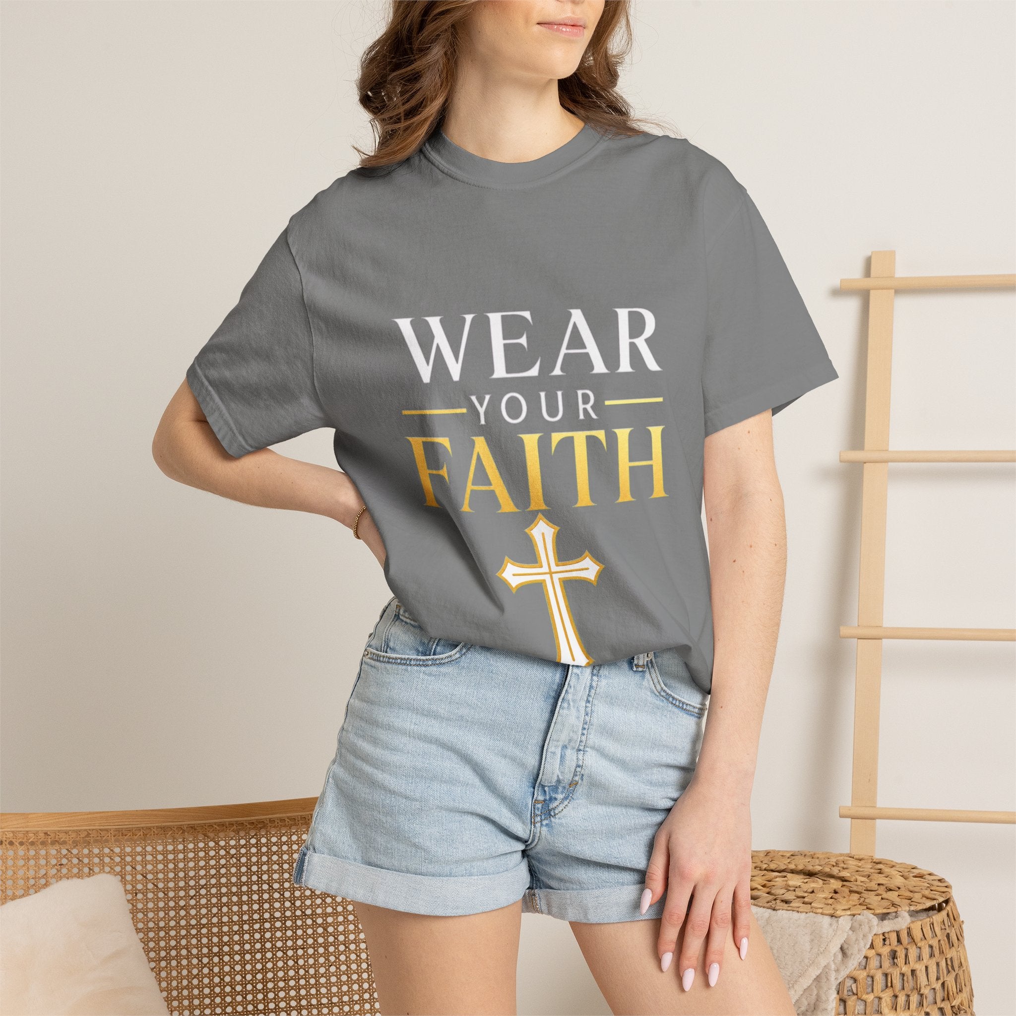 Wear Your Faith T-Shirt — Christian Cross Inspirational Tee