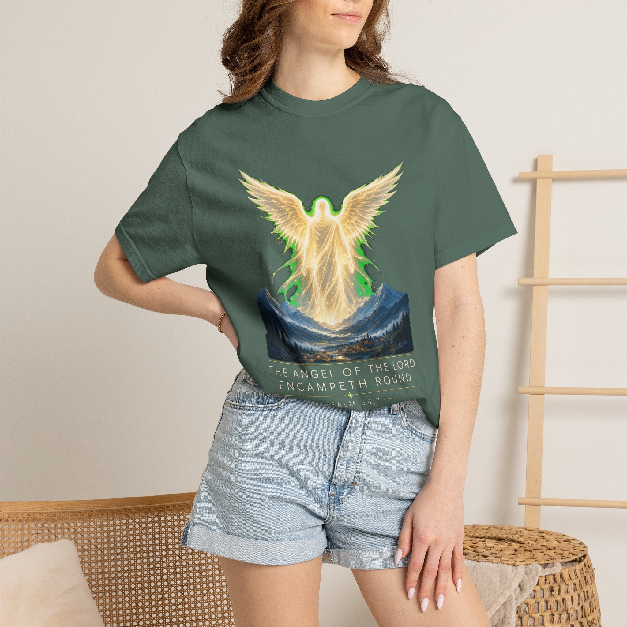 Angel of the Lord T-Shirt — Spiritual Mountain Angel Graphic Tee