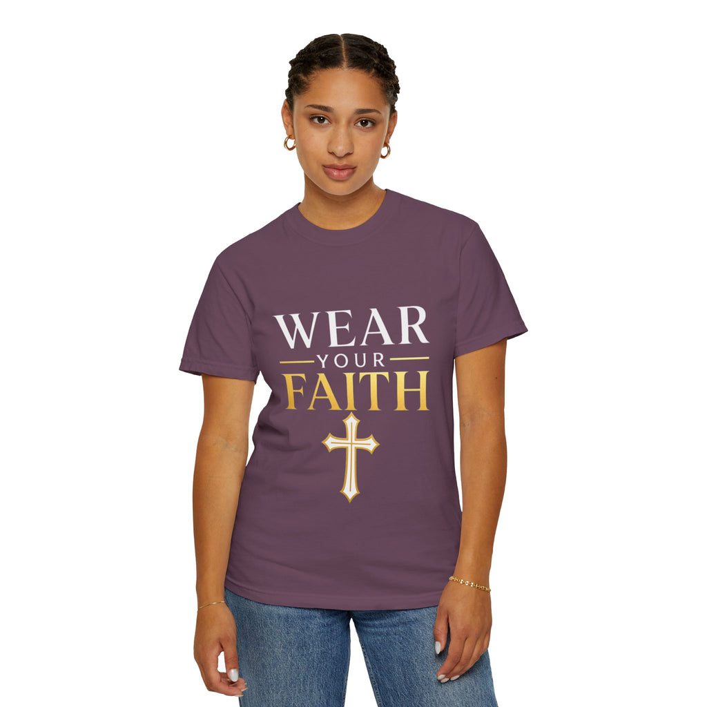 Wear Your Faith T-Shirt — Christian Cross Inspirational Tee