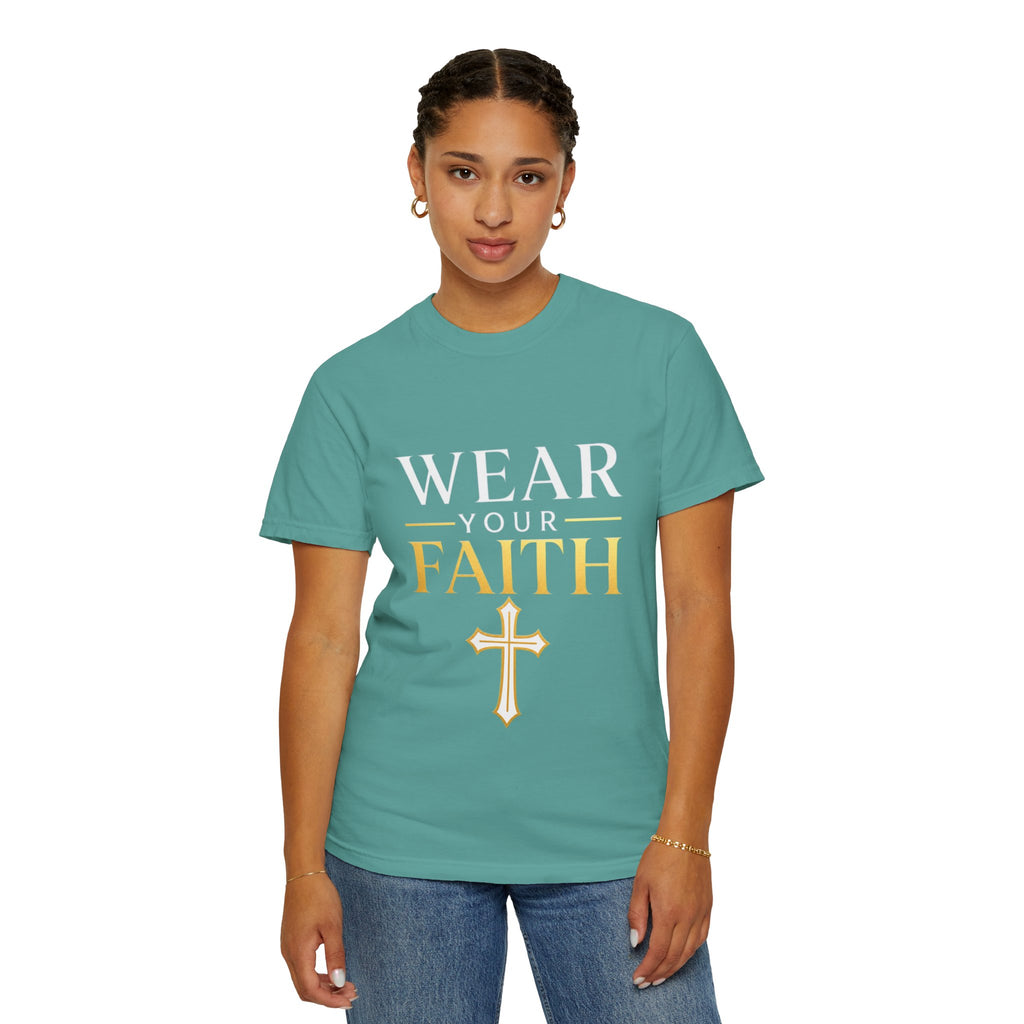 Wear Your Faith T-Shirt — Christian Cross Inspirational Tee