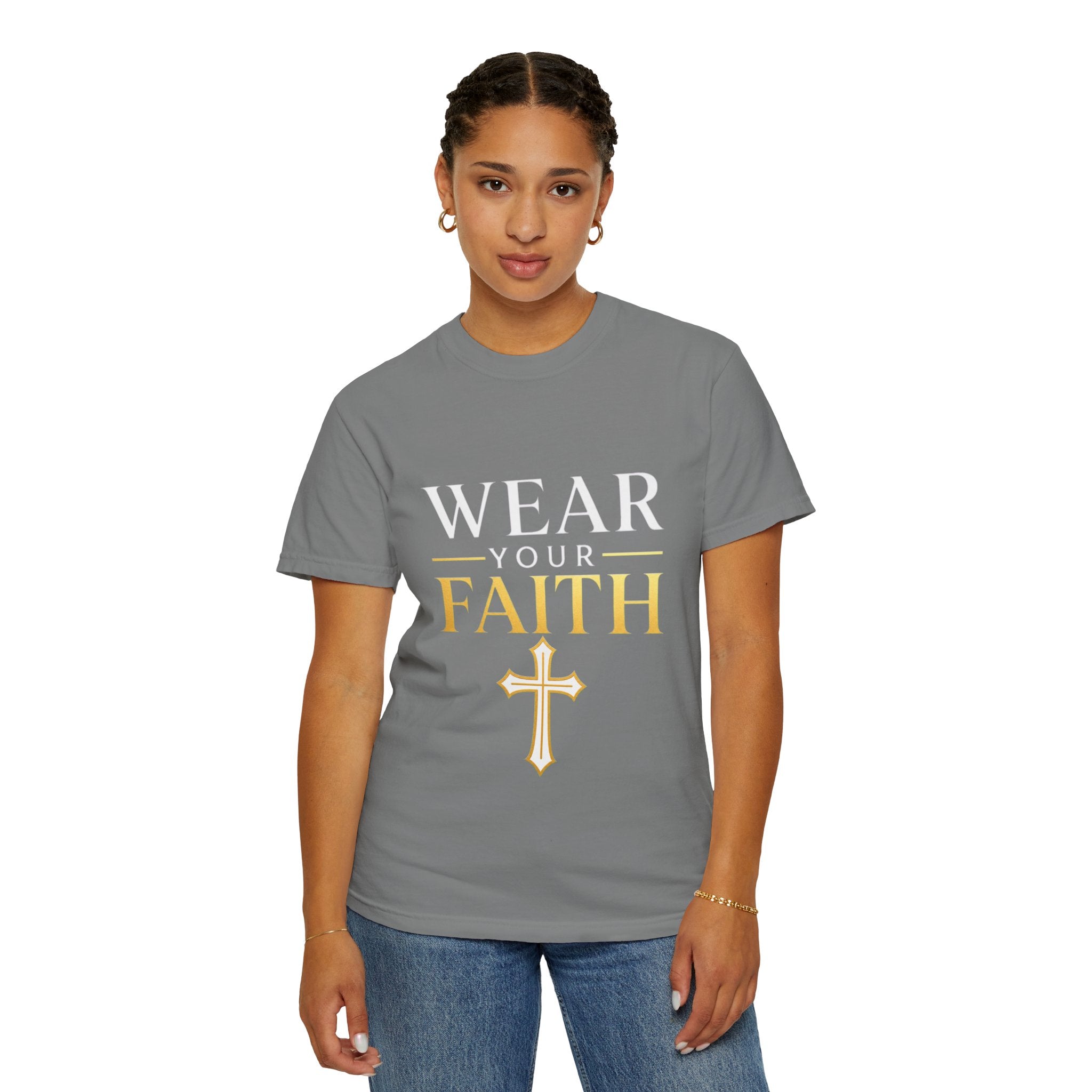 Wear Your Faith T-Shirt — Christian Cross Inspirational Tee