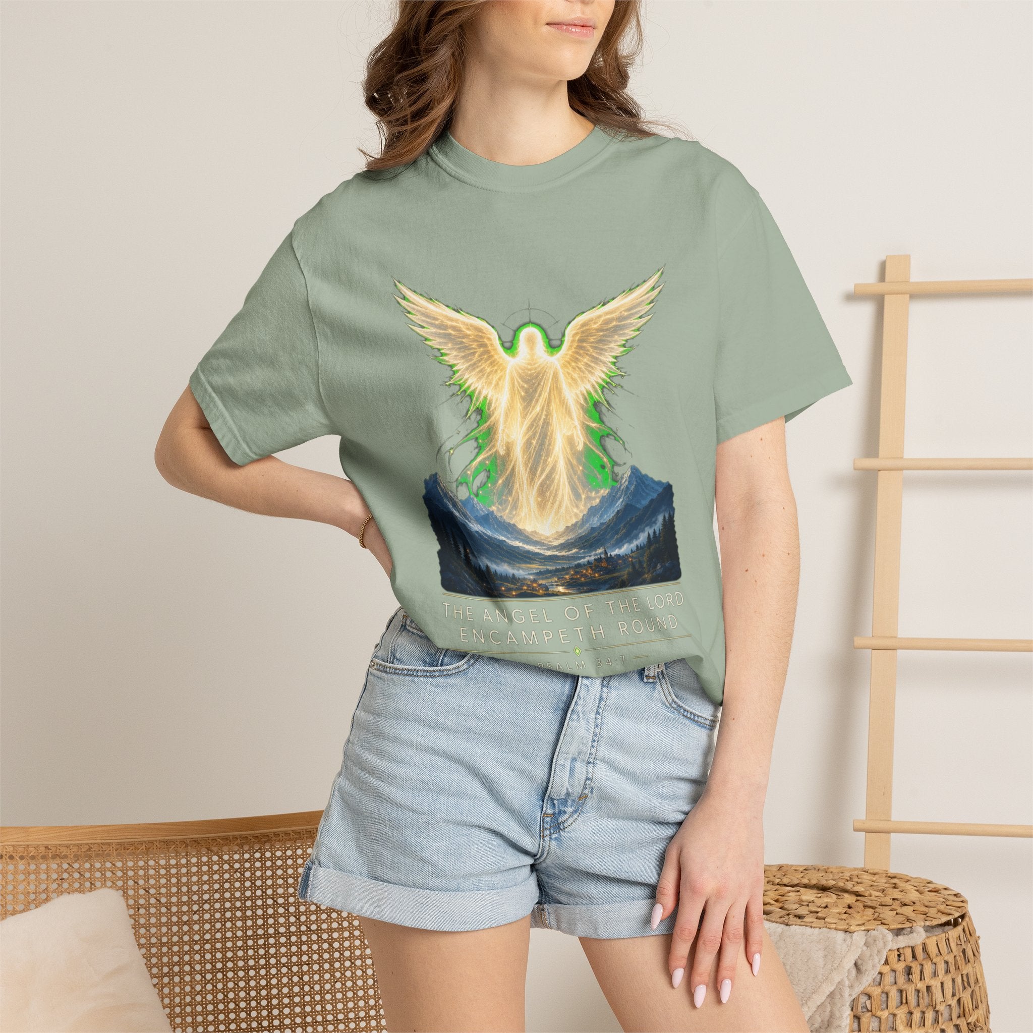 Angel of the Lord T-Shirt — Spiritual Mountain Angel Graphic Tee