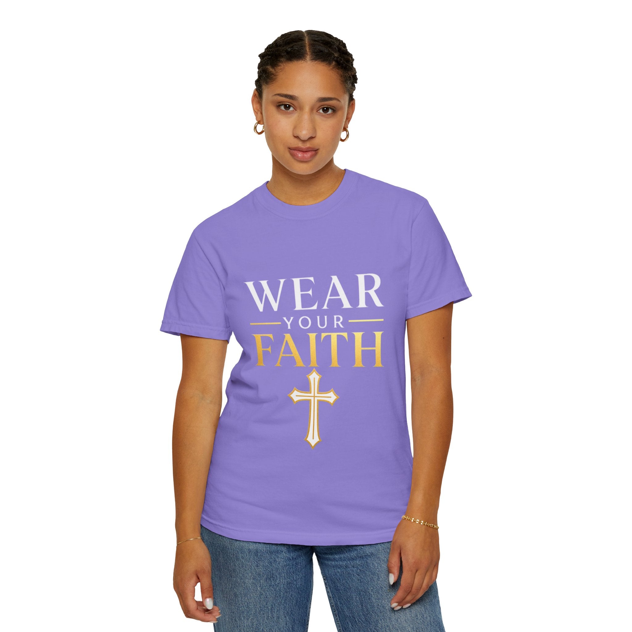 Wear Your Faith T-Shirt — Christian Cross Inspirational Tee