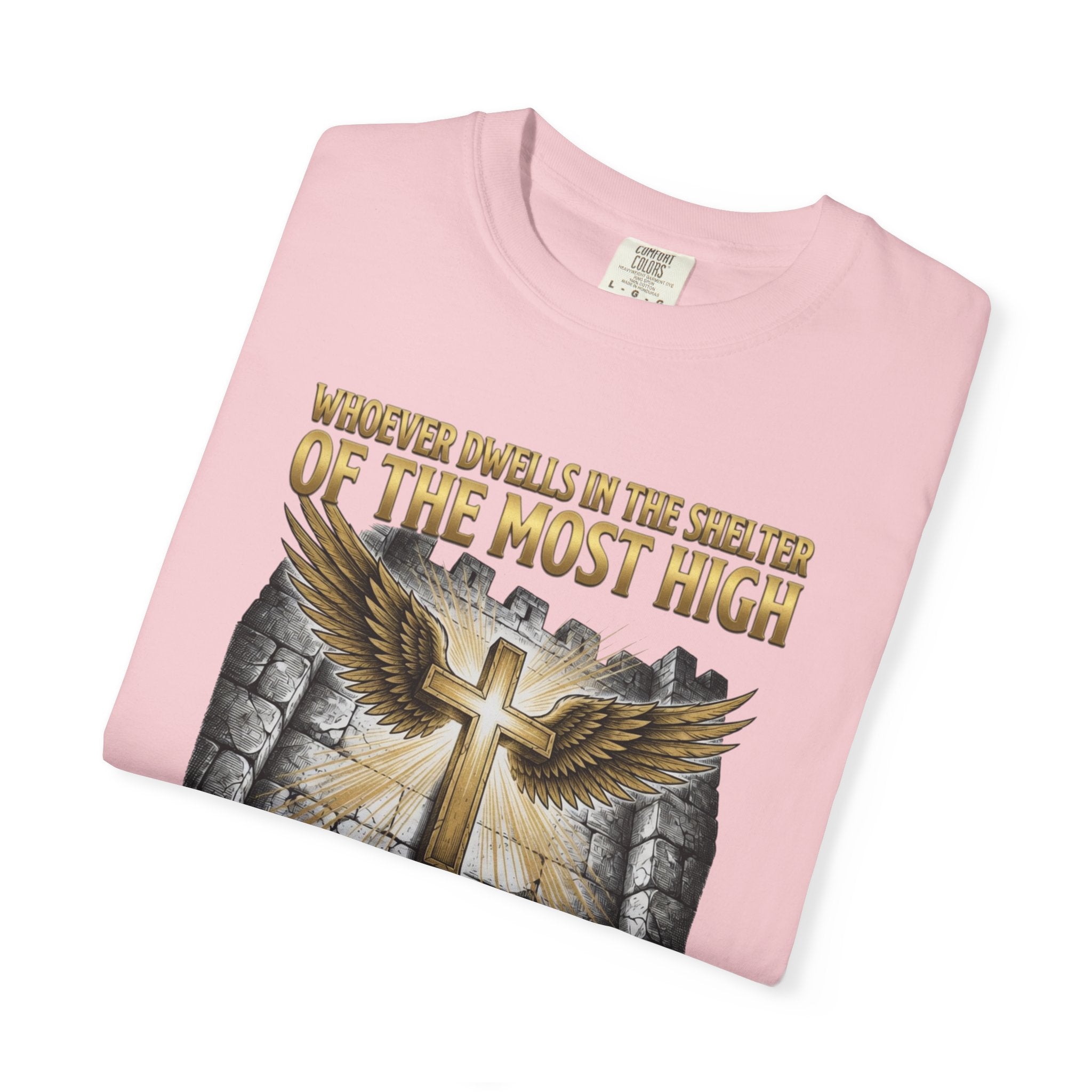 Psalm 91 'Shelter of the Most High' T-Shirt — Christian Faith Cross Tee
