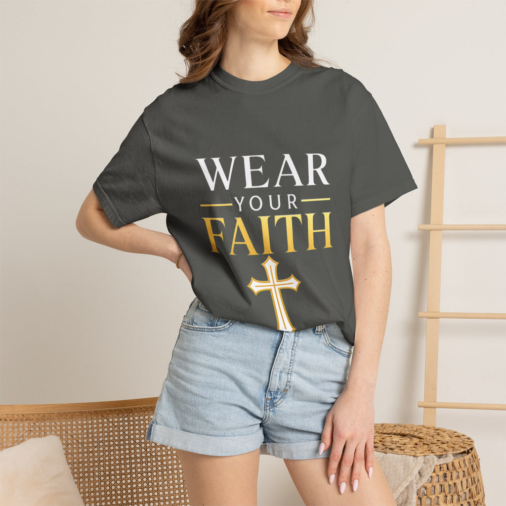 Wear Your Faith T-Shirt — Christian Cross Inspirational Tee
