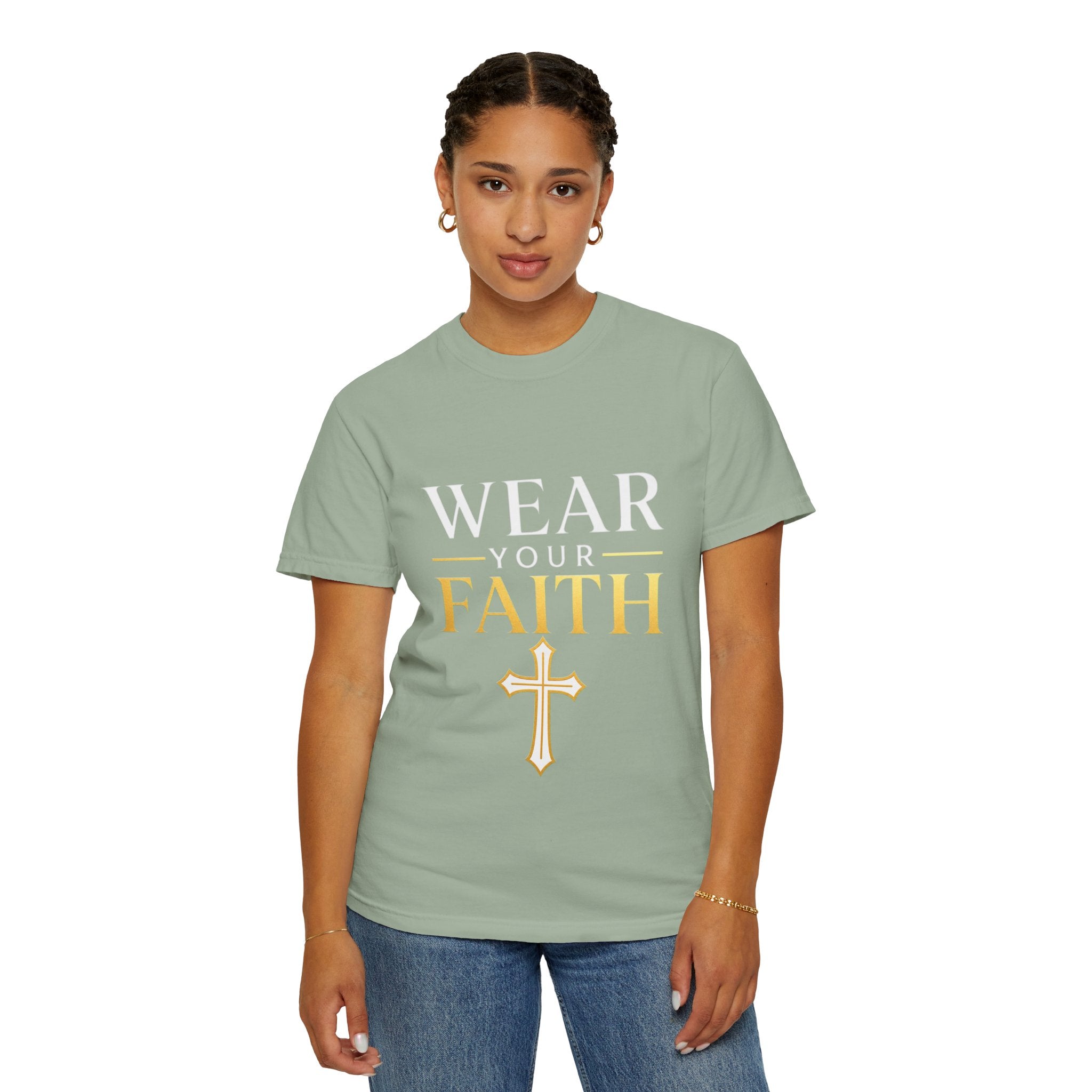 Wear Your Faith T-Shirt — Christian Cross Inspirational Tee