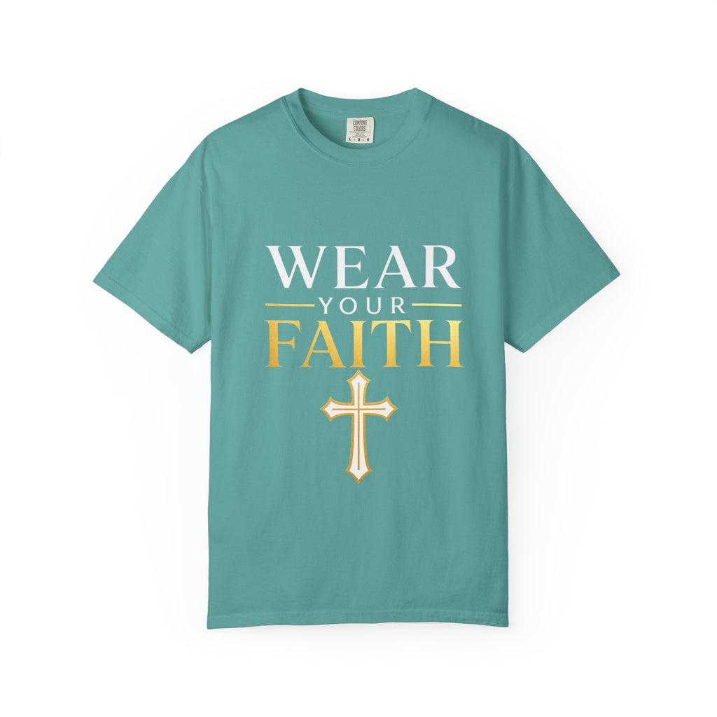 Wear Your Faith T-Shirt — Christian Cross Inspirational Tee